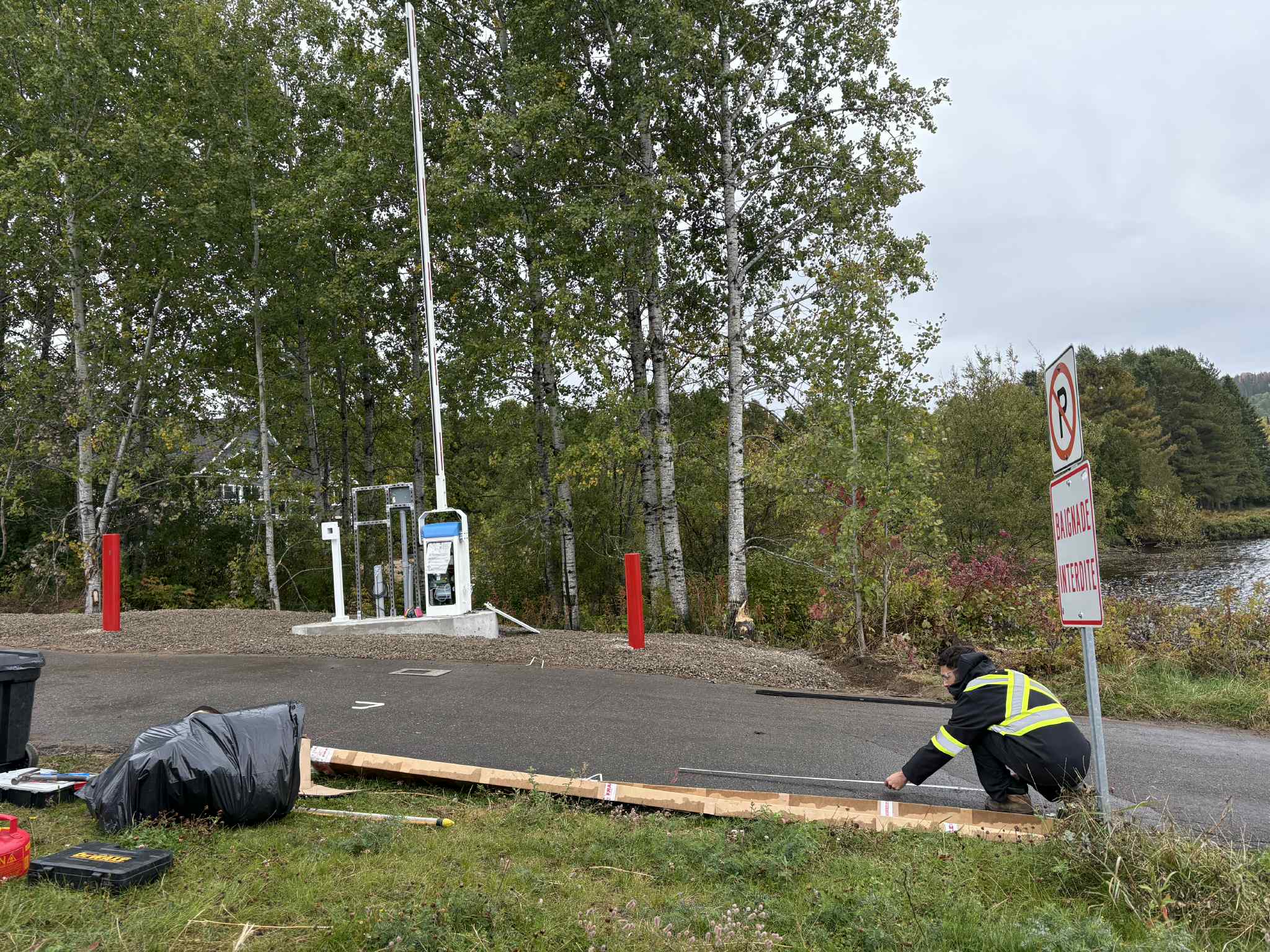 Installation boat Descent Lac-Edouard